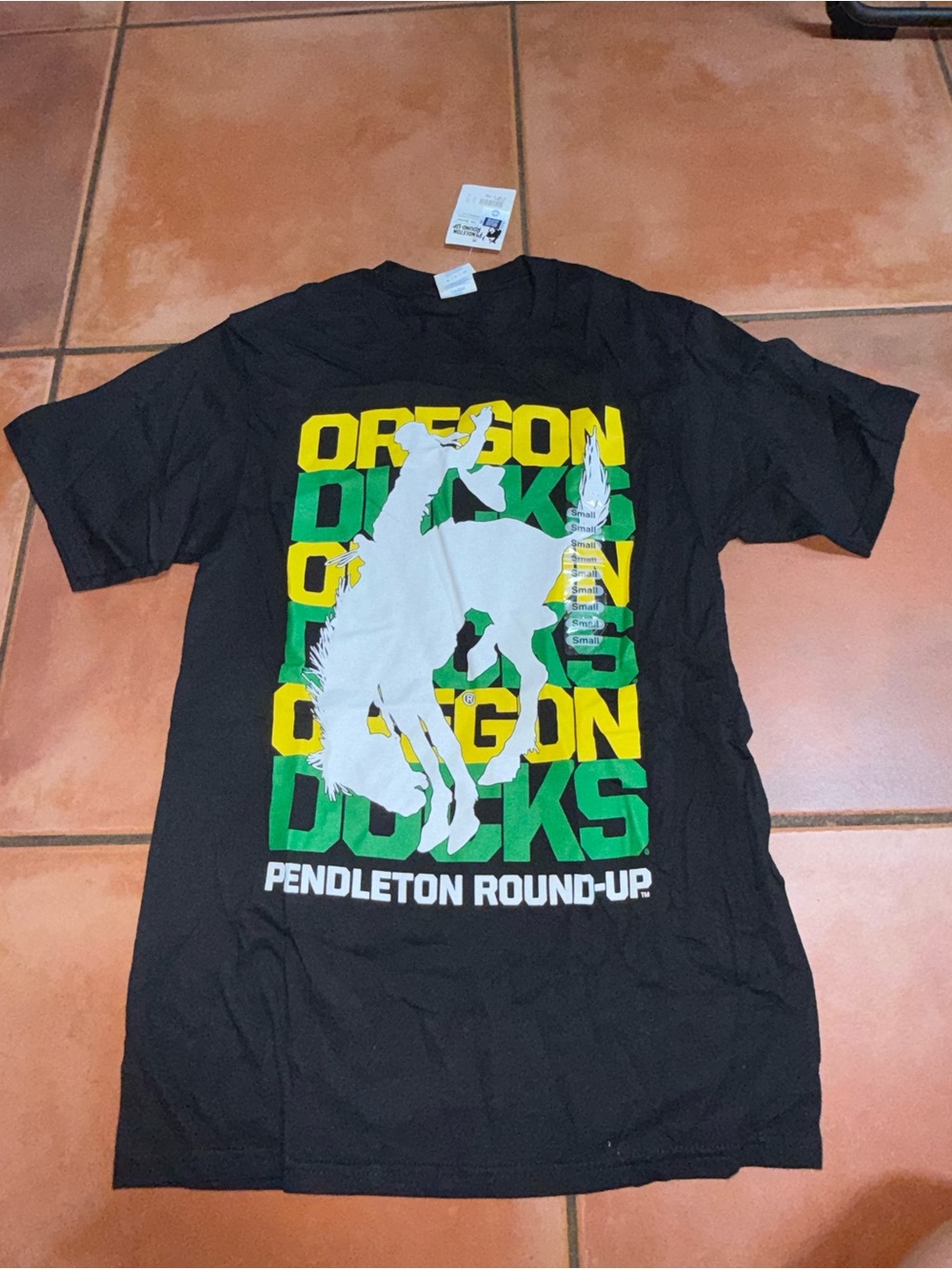 Pendleton Round-Up Oregon Ducks Black Graphic Tee